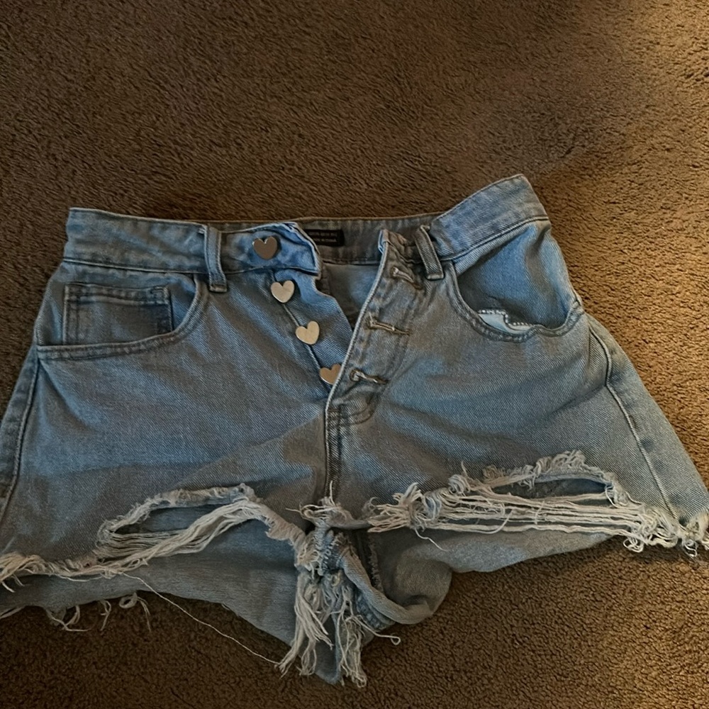High waisted Jean shorts